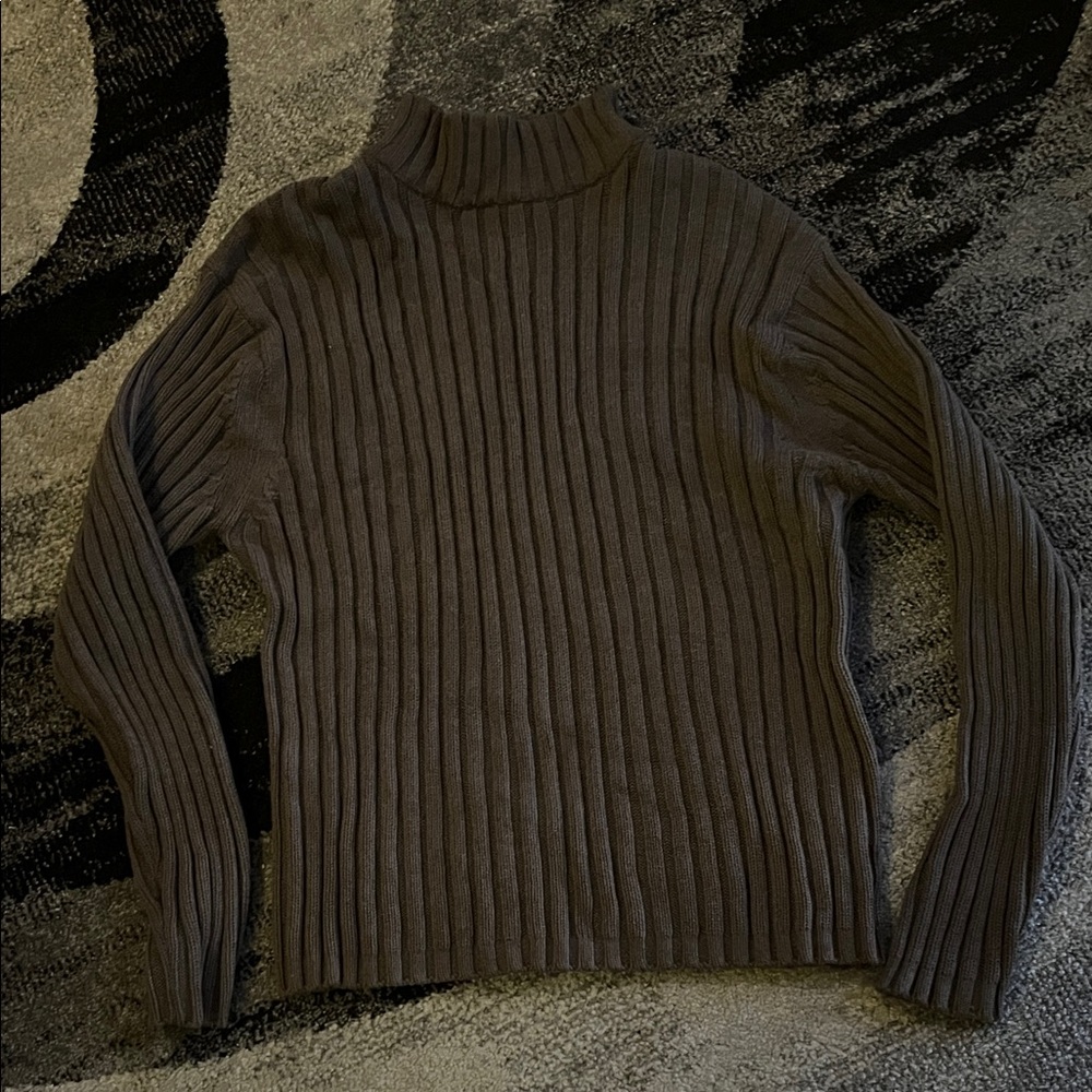 Mens’ Banana Republic Taupe Cotton Turtleneck Sweater Size XL